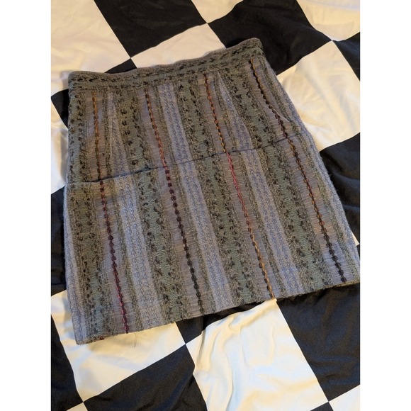 Rachel Comey Dresses & Skirts - Rachel Comey Textured Striped Mini Skirt Gray Multi Color Accent Size XS‎